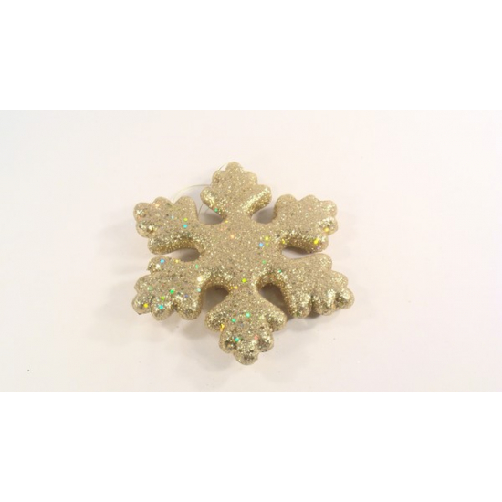 Hócsillag hungarocell glitteres/flitteres 21cm arany