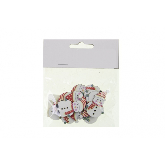 Hóember fa 4cm s/12 fehér