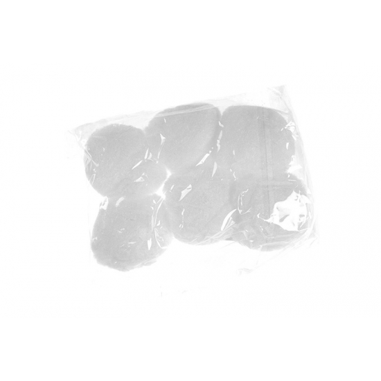 Hógolyó nylon 6cm s/6 fehér