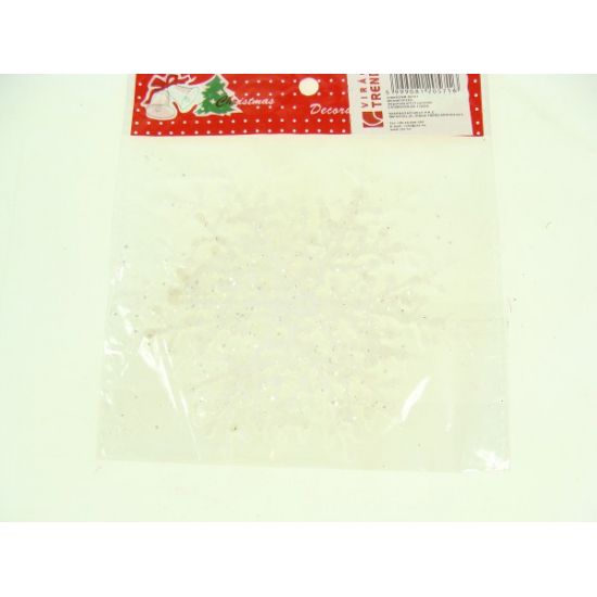 Hópehely 11cm s/2 fehér