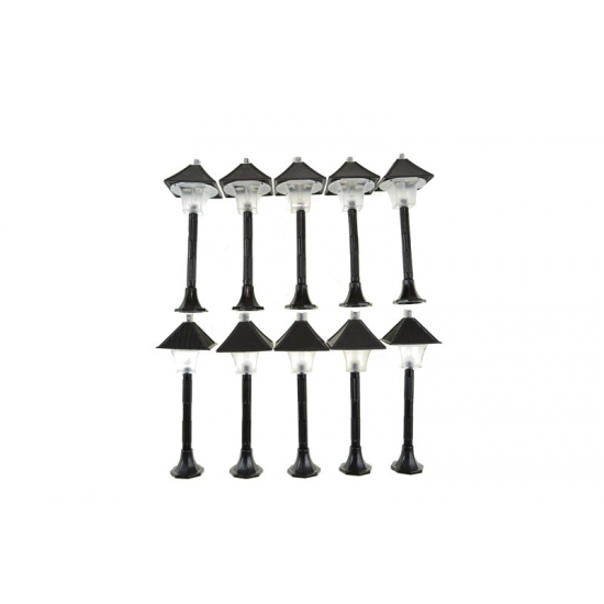 Kandeláber LED-es 4*4*13cm s/10 fekete