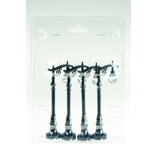 Kandeláber plasztik 10cm s/4 fekete