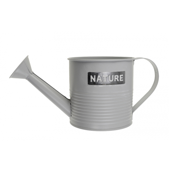 Kanna fém 10.5*H10.5cm nature felirattal szürke