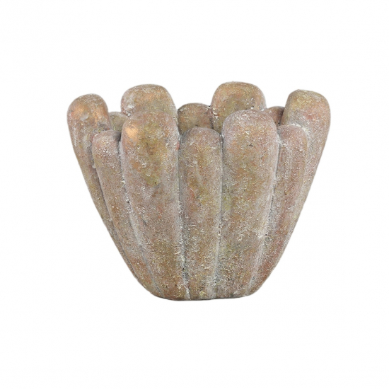 Kaspó cement 23*15*18cm barna
