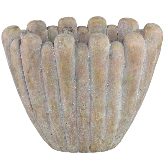 Kaspó cement 47*27*36cm barna