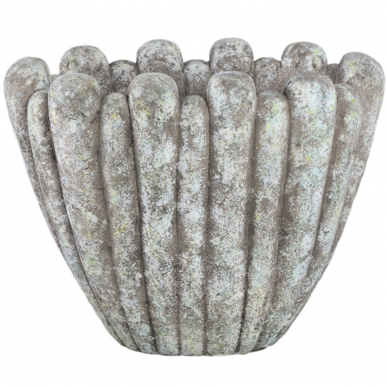 Kaspó cement 47*27*36cm szürke