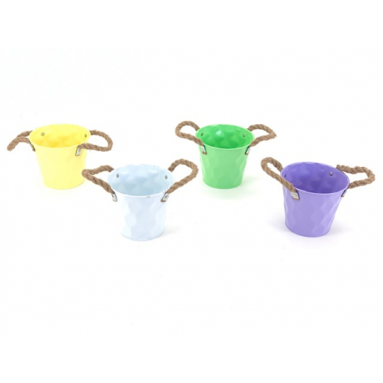 Kaspó fém D17XH14CM fehér