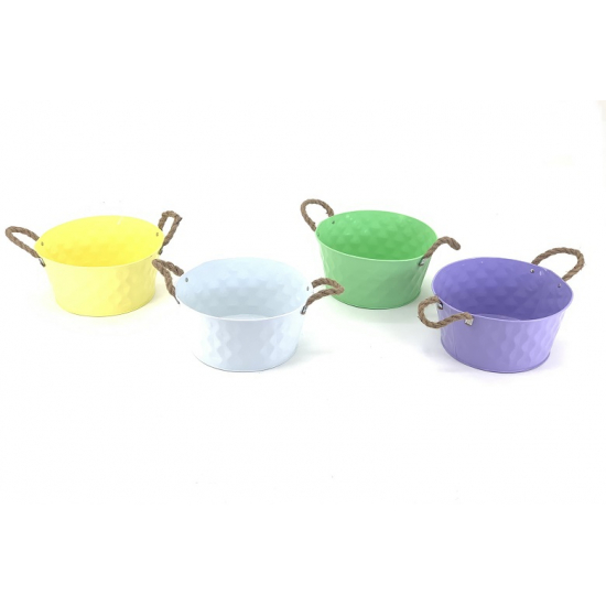 Kaspó fém D25XH12CM lila