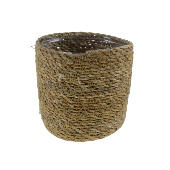 Kaspó fonott D15cm barna