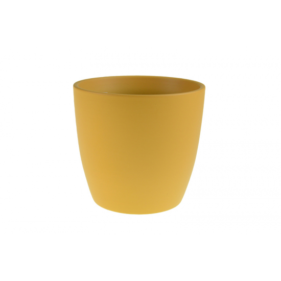 Kaspó kerámia D12 H11 világos narancs