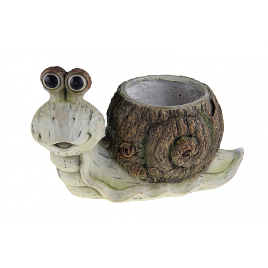 Kaspó kő csiga 37*19.2*22.5 barna