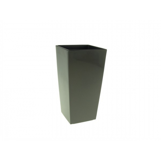 Kaspó műanyag magas 14*14cm M 26 Finezja antracit Lamela