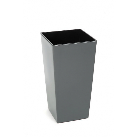 Kaspó műa magas Finezja 25*25cm M 46 cm antracit Lamela