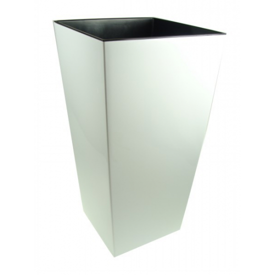 Kaspó műanyag magas Finezja 30*30cm M57cm fehér Lamela