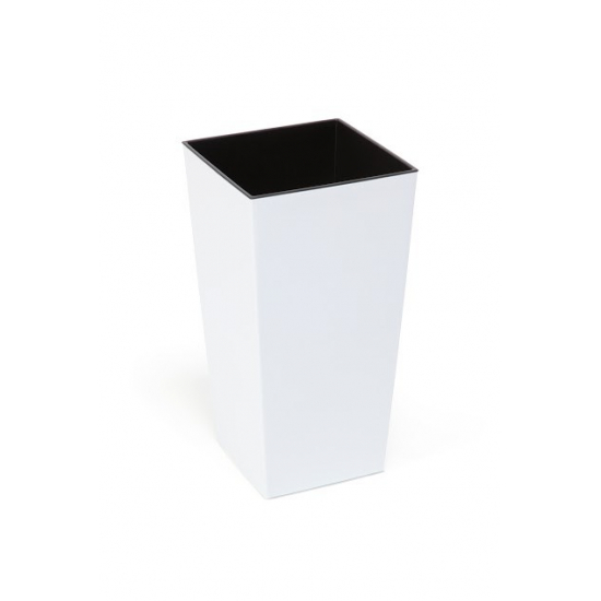 Kaspó műa magas Finezja 40*40cm M 75 cm fehér Lamela
