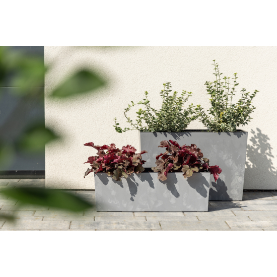 Kaspó műanyag Begonia 19*56cm beton szürke Lamela