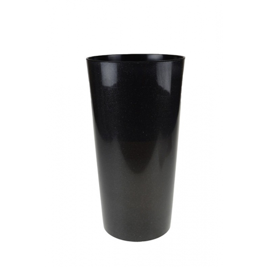 Kaspó plasztik 27cm D14 H11 fekete