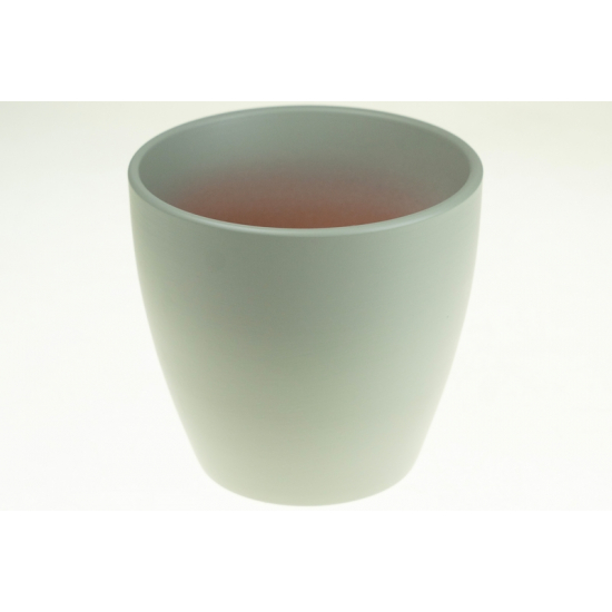 Kaspó terrakotta 14*13cm szürke