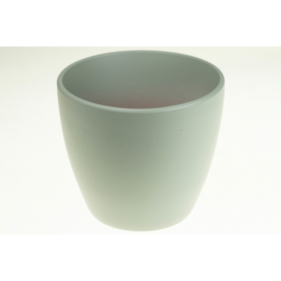 Kaspó terrakotta 15*13cm szürke