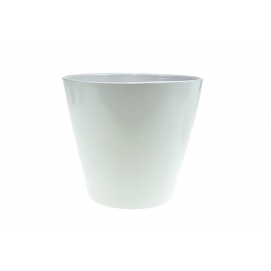 Kaspó terrakotta D13,5*H12cm fehér