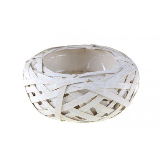 Kaspó vessző fészek D20 fehér