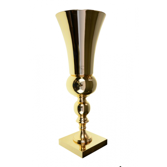 Kehely fém 19*52cm arany