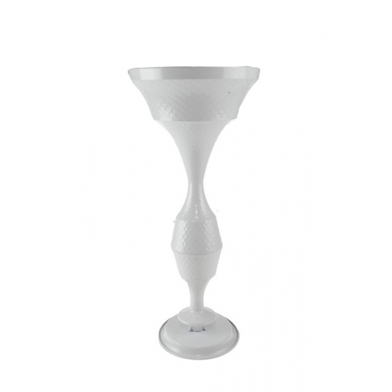 Kehely fém D13 H41.5cm fehér
