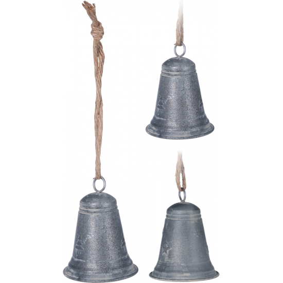 Kolomp fém 9,8*9,8*13cm 2féle ezüst