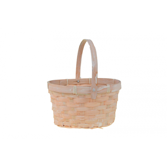 Kosár bambusz kerek D19 H11 barack