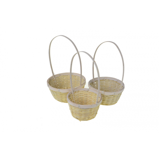Kosár bambusz D17/D19/D21 s/3 sárga
