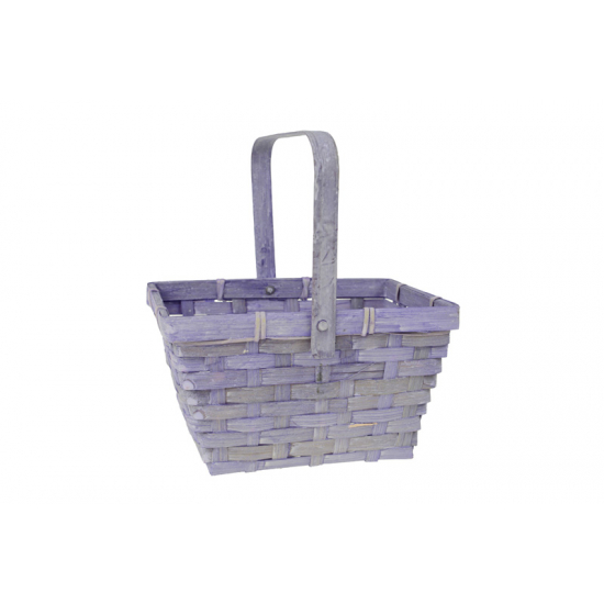 Kosár bambusz szögletes D19 H11 lila