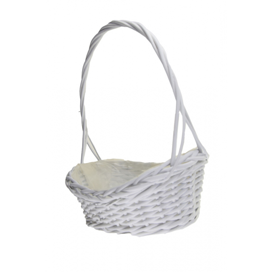 Kosár vessző 33*24*40cm fehér