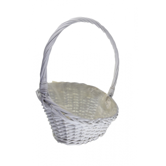 Kosár vessző 44*34*20cm fehér