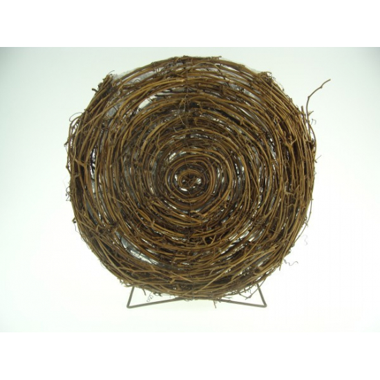 Kosár vessző körszelet 25cm natúr