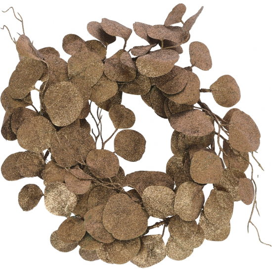 Koszorú leveles 35cm 2féle arany