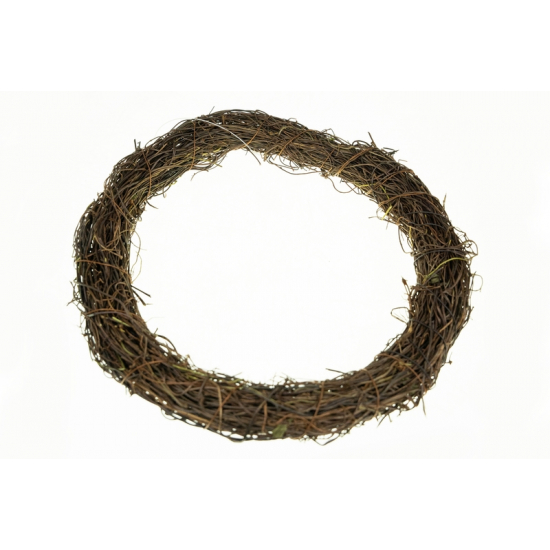 Koszorú alap rattan 20cm barna