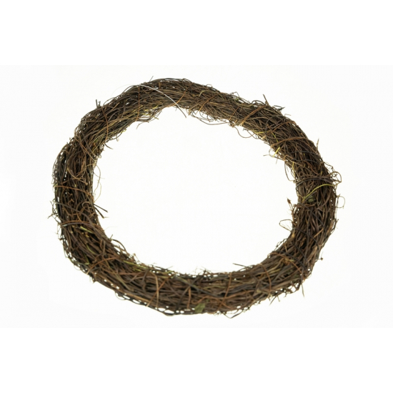 Koszorú alap rattan 25cm barna