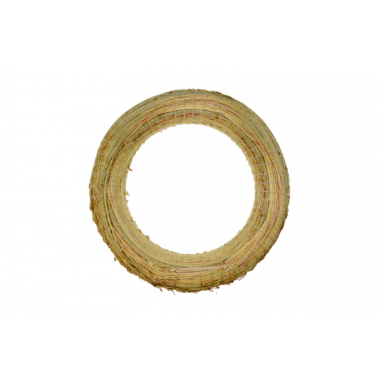 Koszorú alap széna 15/3cm cirokkal bevont