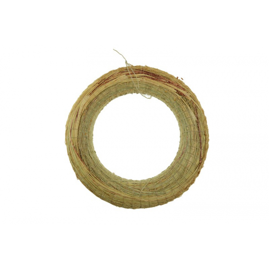 Koszorú alap széna cirokkal bevont 20cm/4 natúr