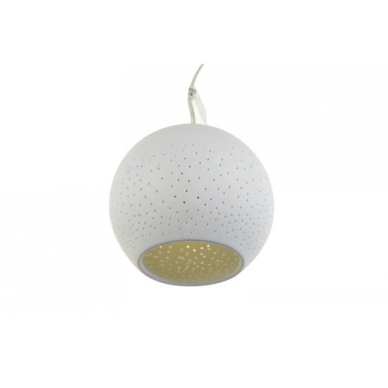 Lámpa porcelán D16 fehér