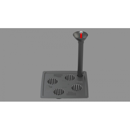 Locsoló rendszer 30*30cm fekete Lamela