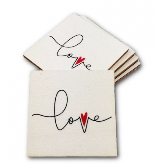 LOVE PIROS SZÍVES 47*47