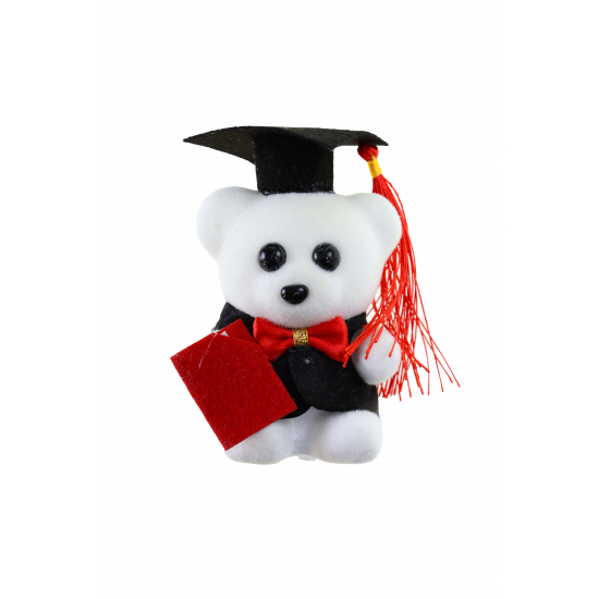 Figura maci hungarocell taláros 11-15cm fehér