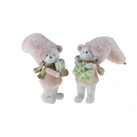 Figura maci poly 15cm 2féle rózsaszín