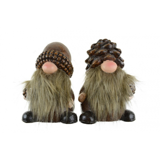 Figura manó kerámia 16cm 2féle barna