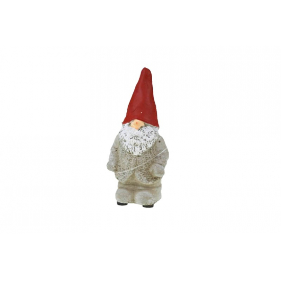 Figura manó kő 9,5cm piros/szürke
