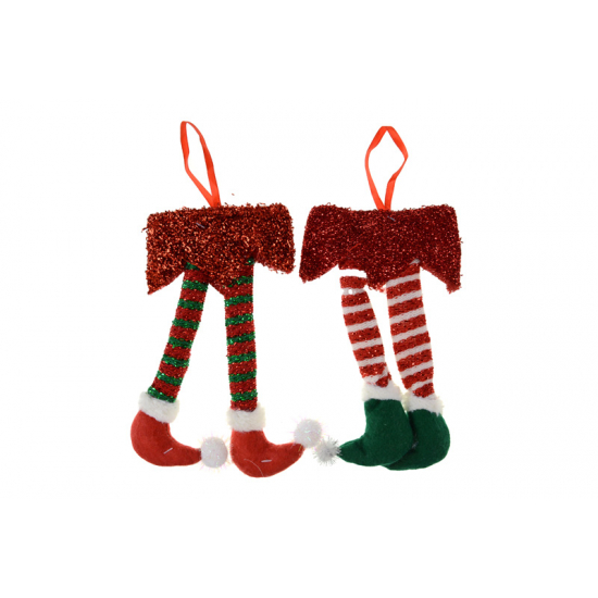 Manó láb akasztós 21CM 2féle zöld/piros