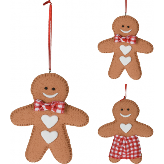 Figura mézeskalács poly akasztós 11,5cm 2féle