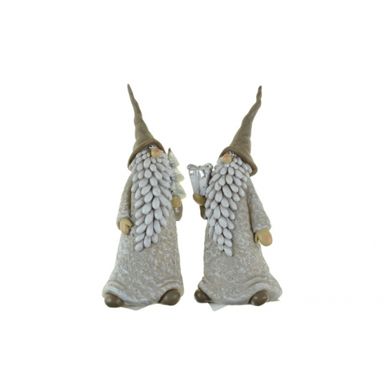Mikulás poly 6*5*16cm 2féle szürke szürke