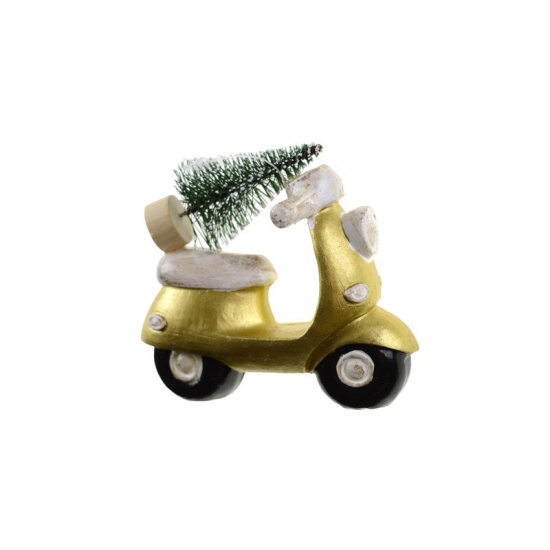 Figura motor poly 8.5*2.5*7cm arany